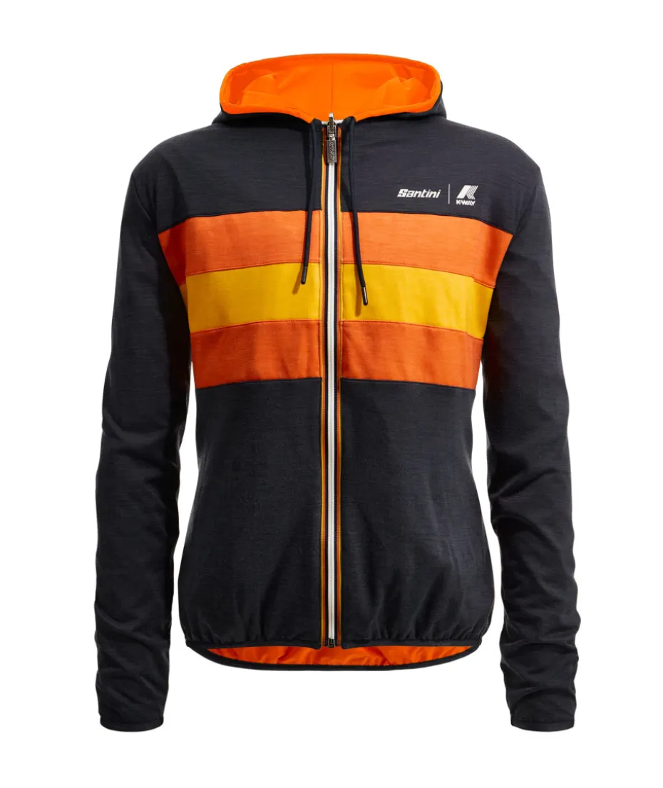 SANTINI x K-WAY - REVERSIBLE WIND JACKET