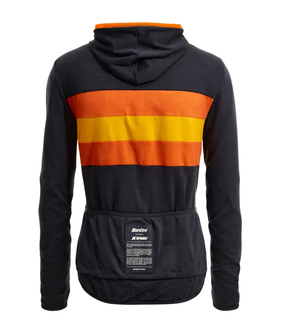 SANTINI x K-WAY - REVERSIBLE WIND JACKET