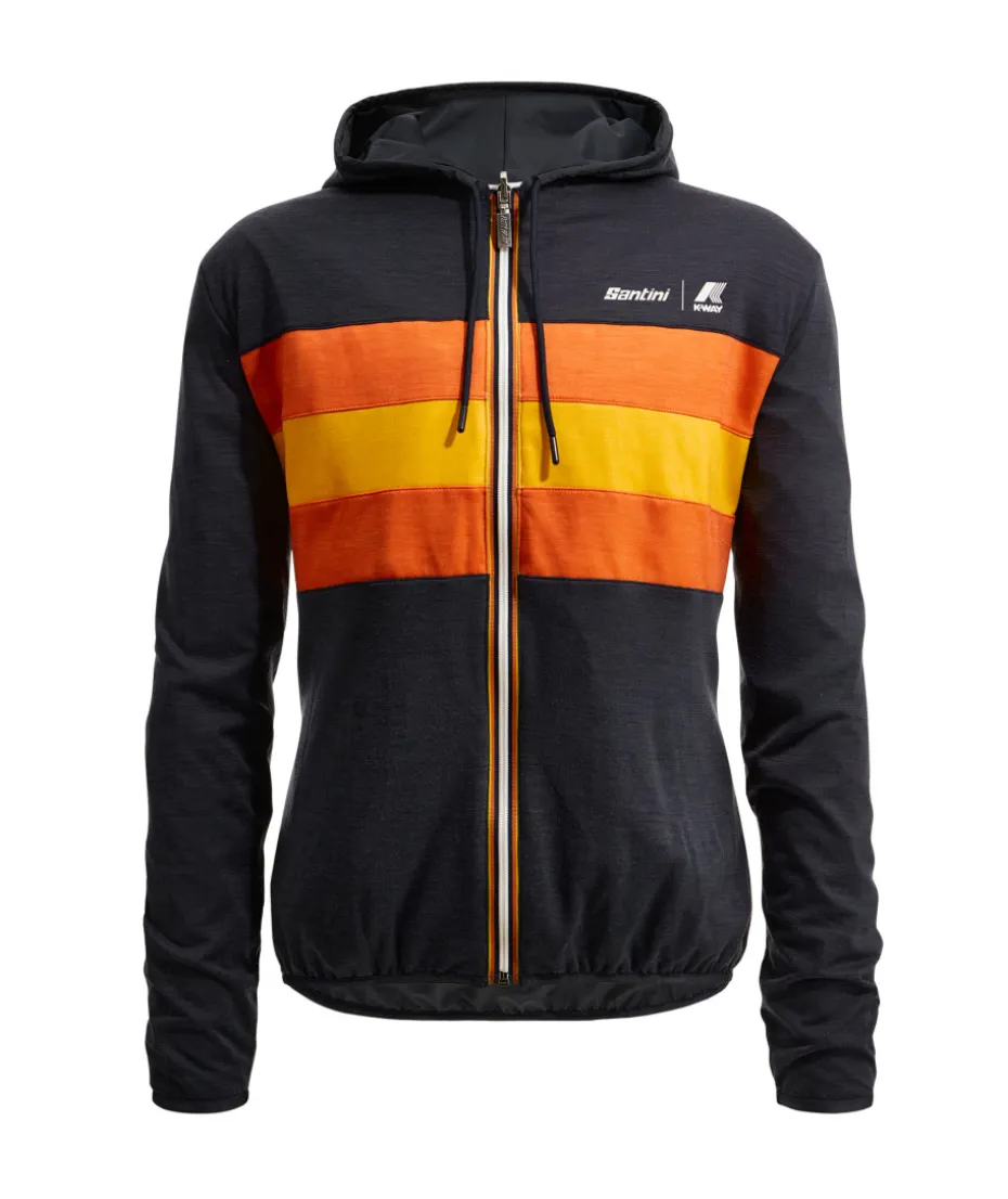SANTINI x K-WAY - REVERSIBLE WIND JACKET