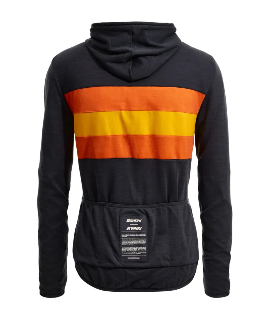 SANTINI x K-WAY - REVERSIBLE WIND JACKET